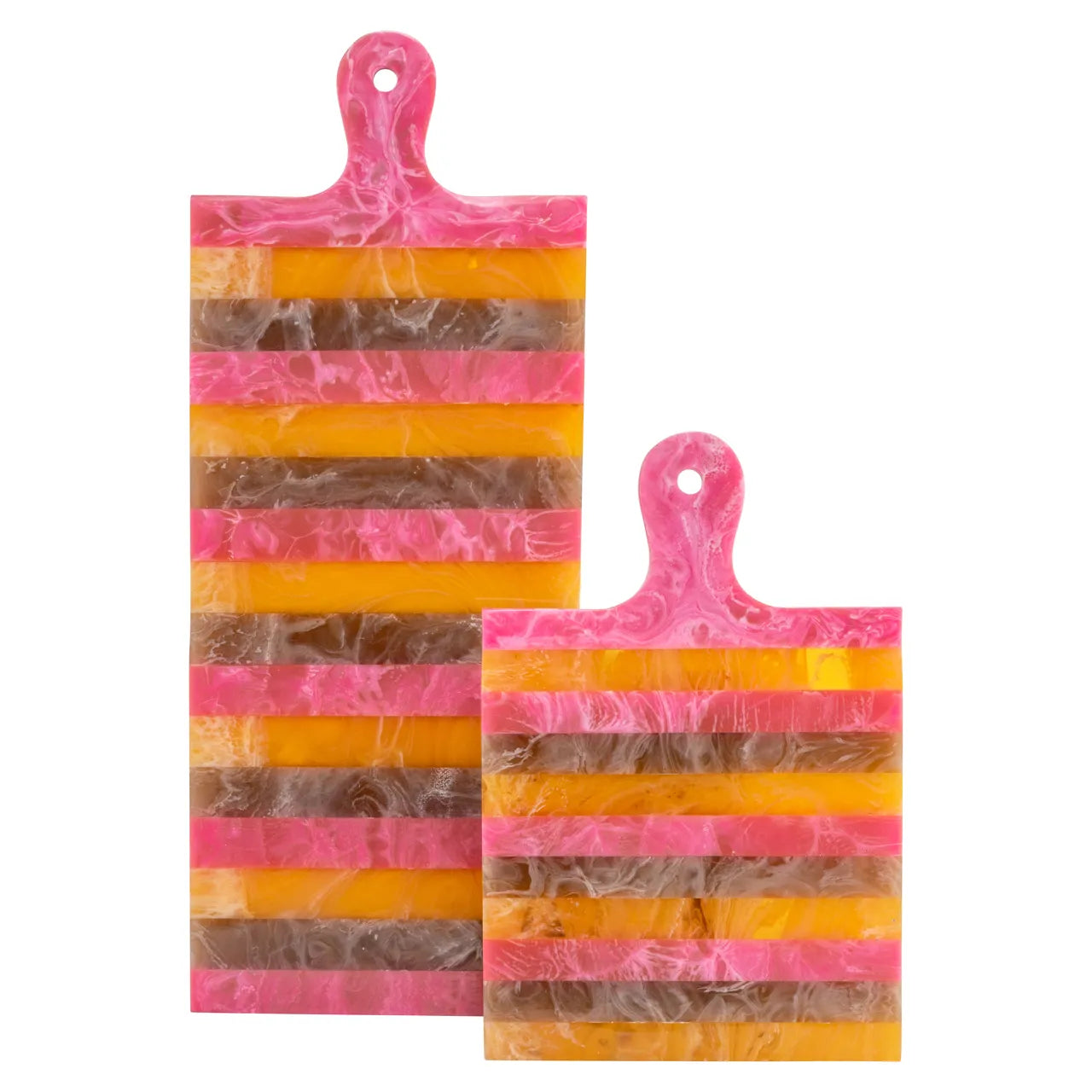 Richmond Interiors Cindy Pink/Orange Resin Serving Board Small