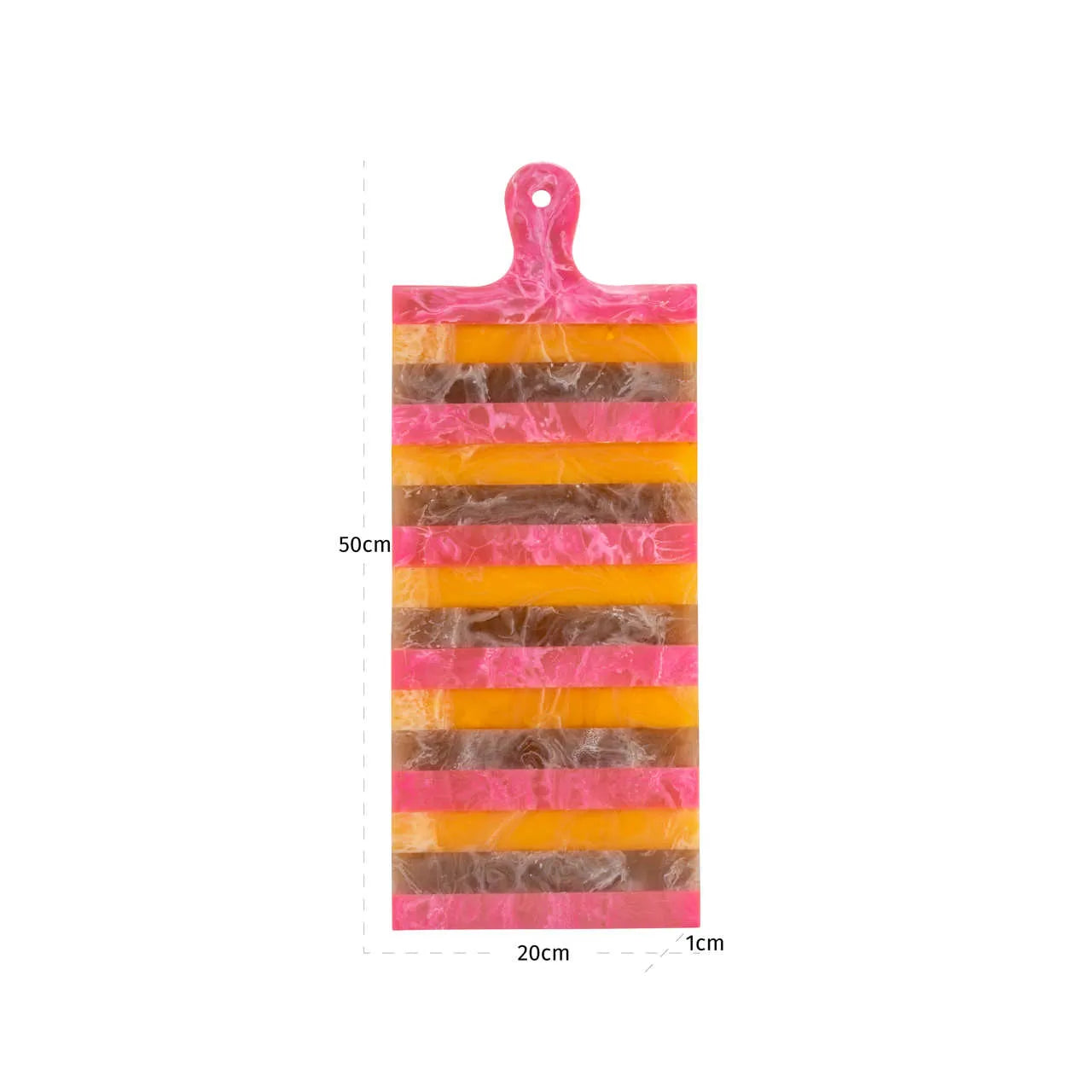 Richmond Interiors Cindy Pink/Orange Resin Serving Board Large