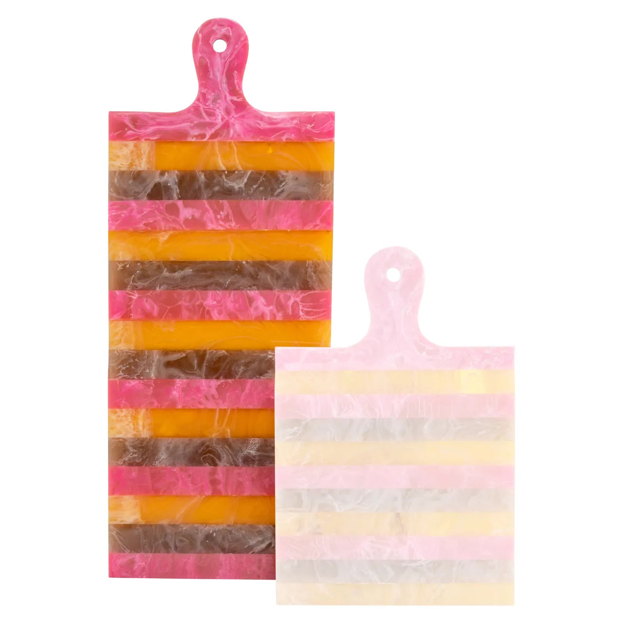 Richmond Interiors Cindy Pink/Orange Resin Serving Board Large
