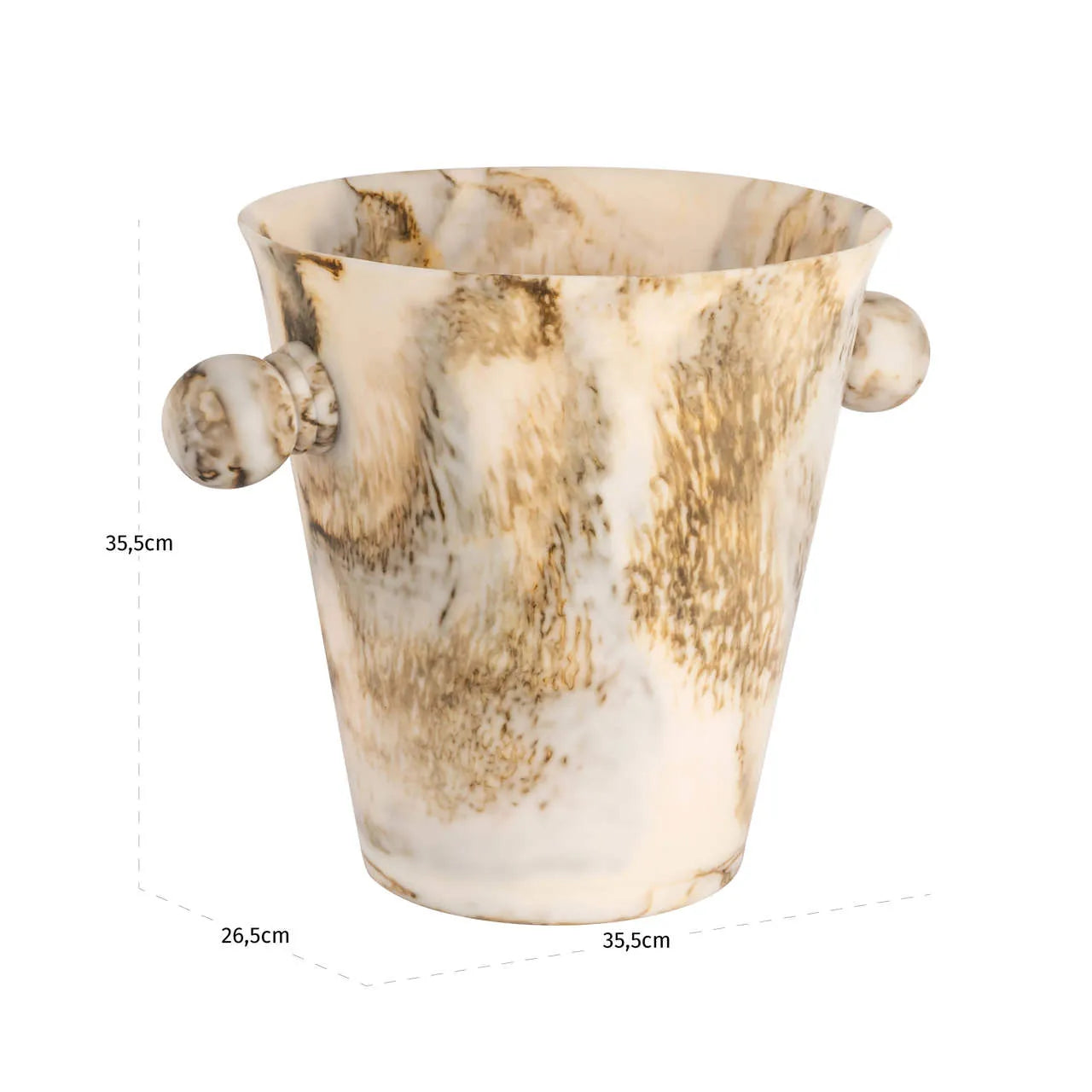 Richmond Interiors Veuve Natural Resin Wine Cooler