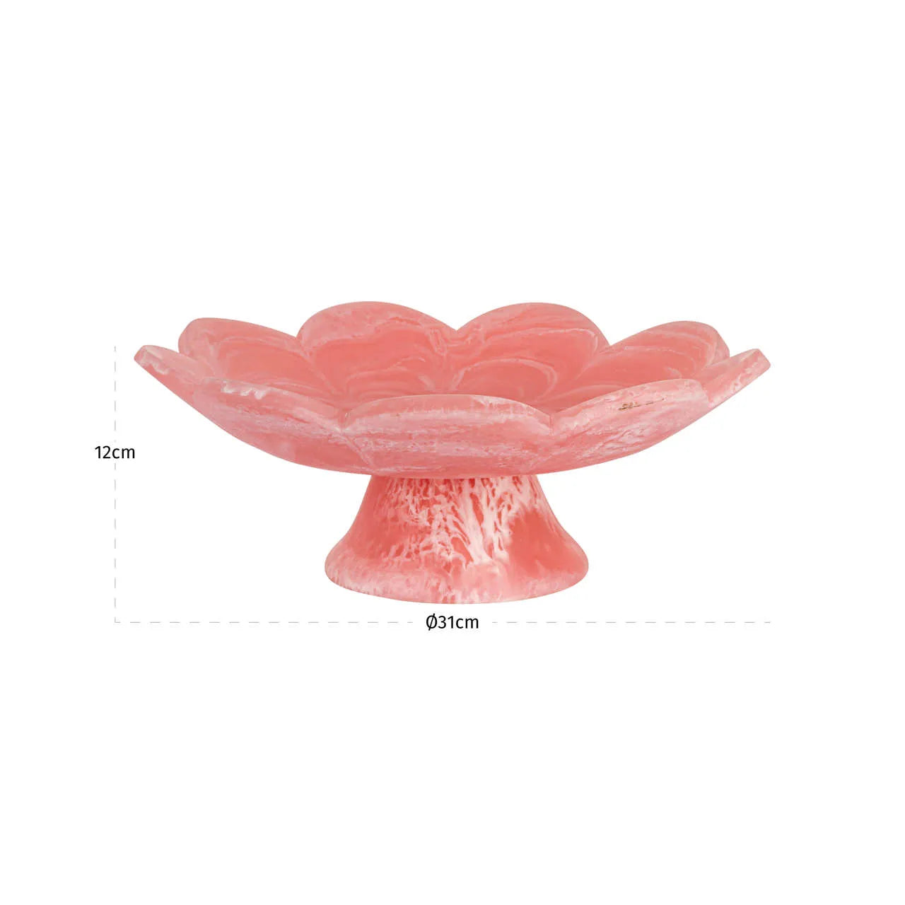 Richmond Interiors Peony Pink Resin Bowl