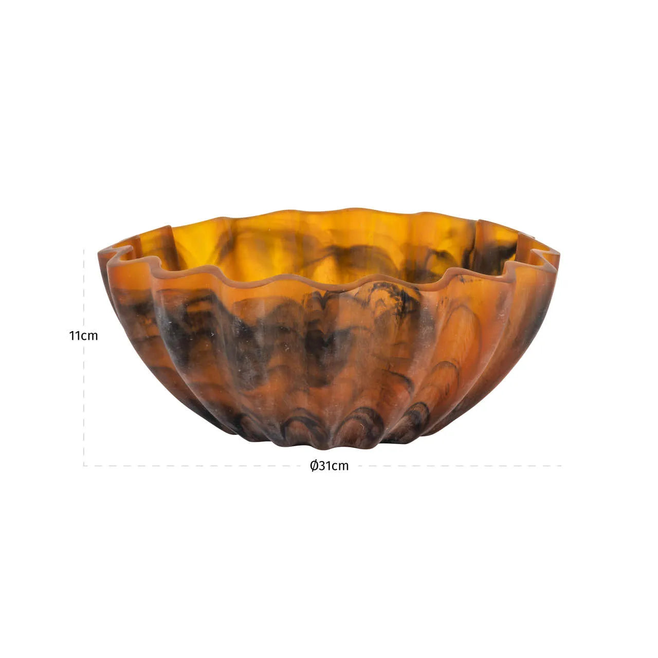 Richmond Interiors Meadow Tortoise Resin Bowl Large