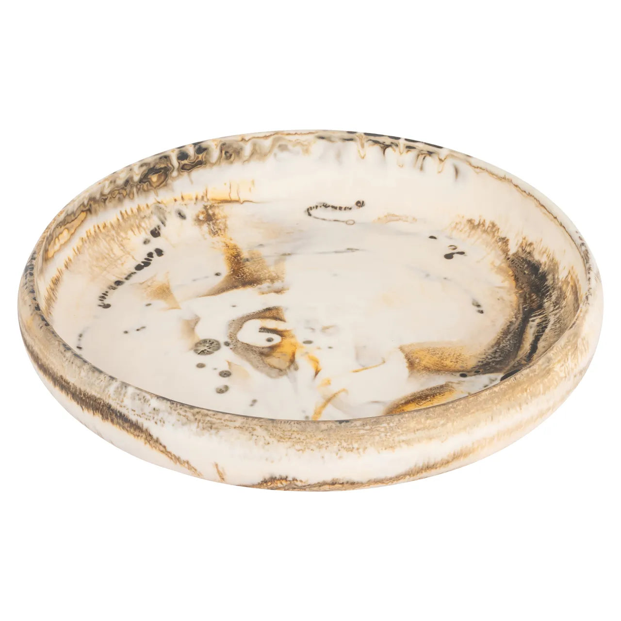 Richmond Interiors Daisy Beige Resin Bowl