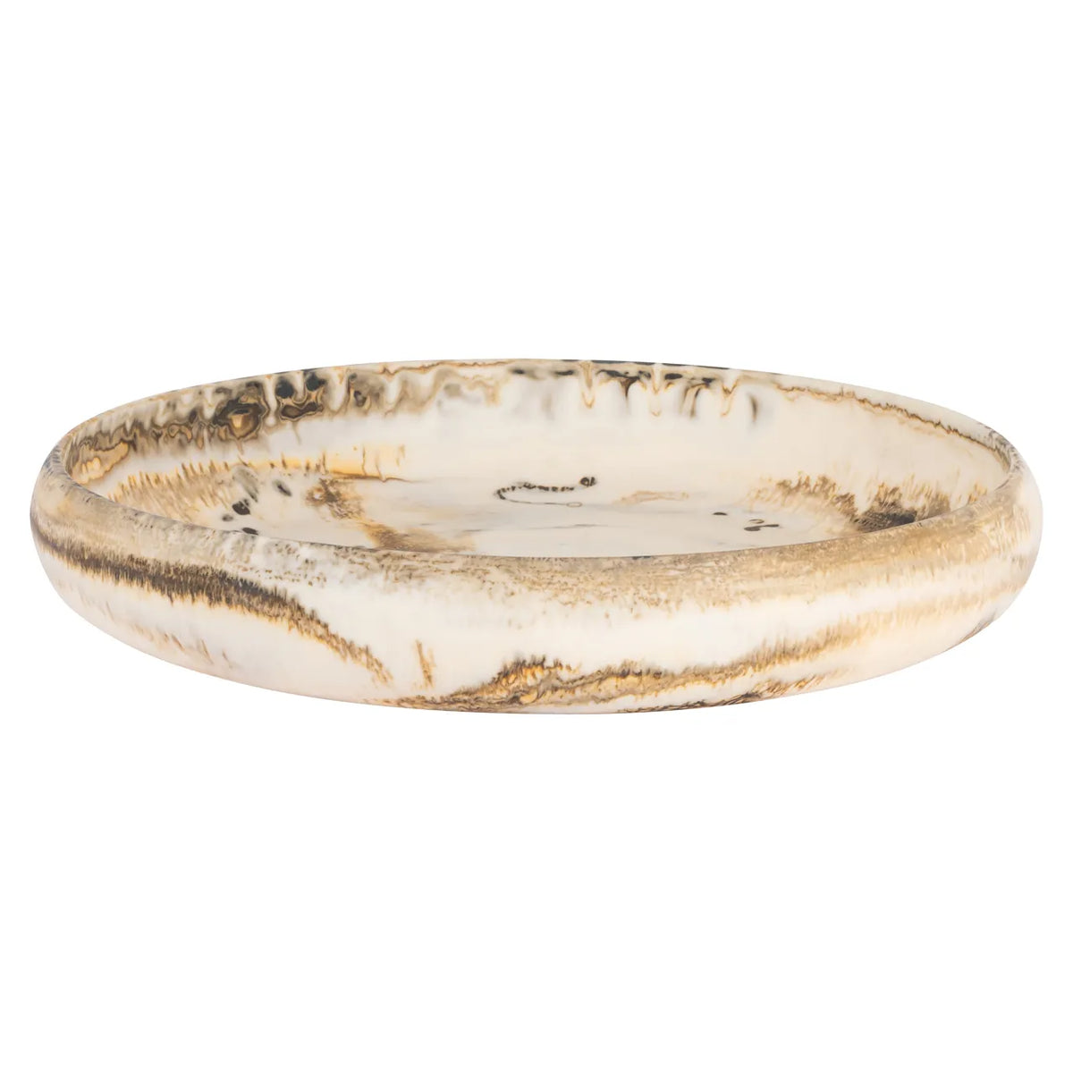 Richmond Interiors Daisy Beige Resin Bowl