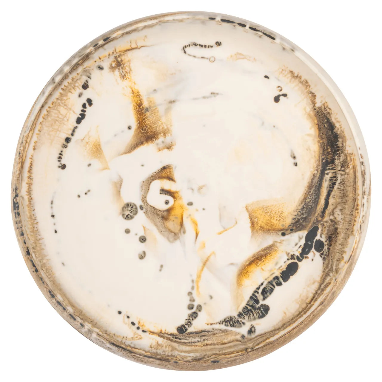 Richmond Interiors Daisy Beige Resin Bowl