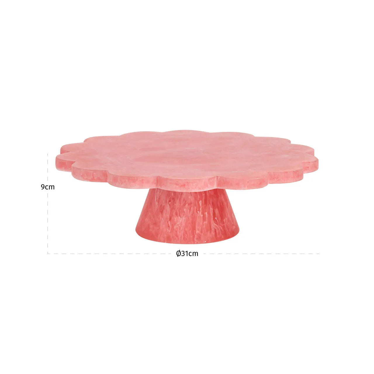 Richmond Interiors Lone Pink Resin Cake Stand