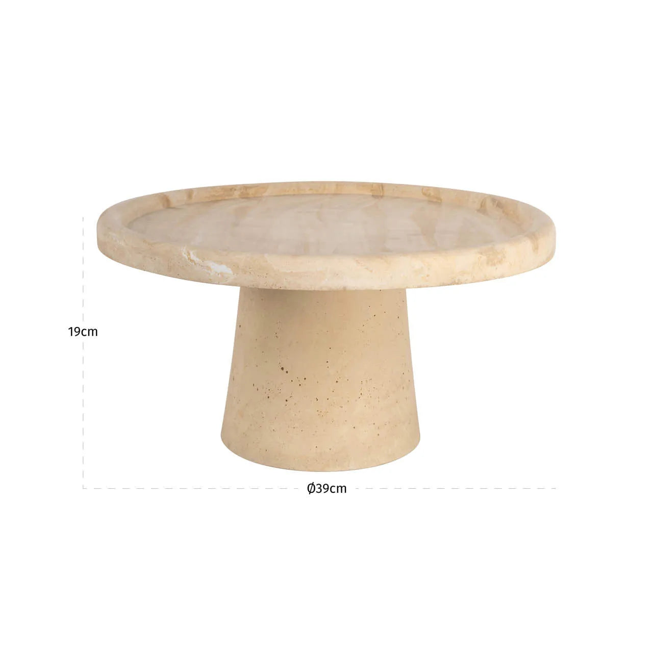 Richmond Interiors Beccy Beige Resin Cake Stand