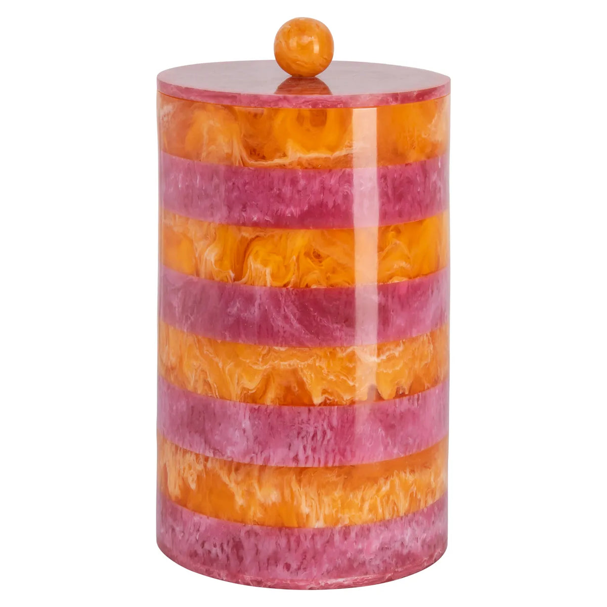 Richmond Interiors Lilybelle Pink/Orange Resin Storage Jar Small