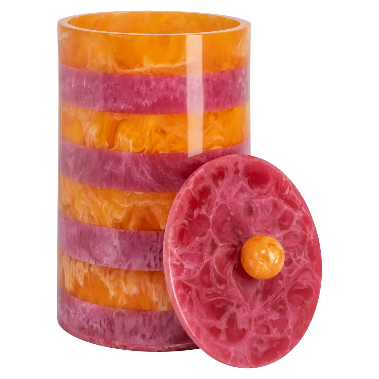 Richmond Interiors Lilybelle Pink/Orange Resin Storage Jar Small
