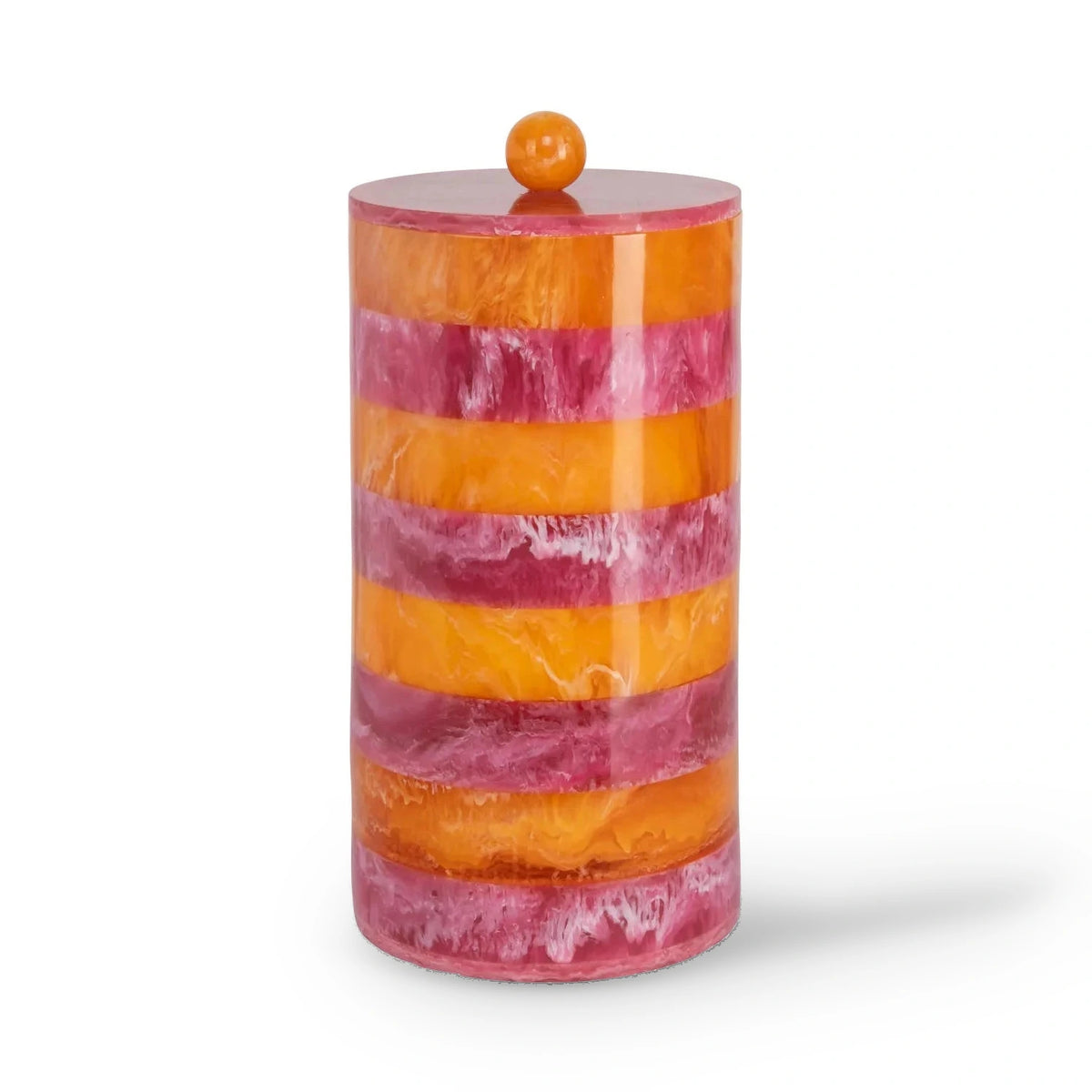 Richmond Interiors Lilybelle Pink/Orange Resin Storage Jar Large