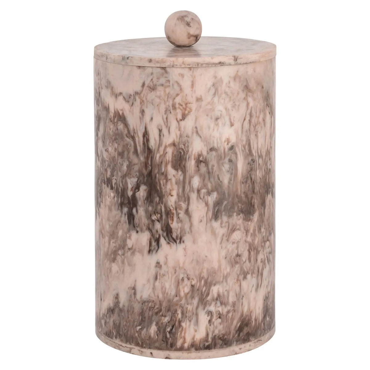 Richmond Interiors Rosaline Chocolate Brown Resin Storage Jar Small
