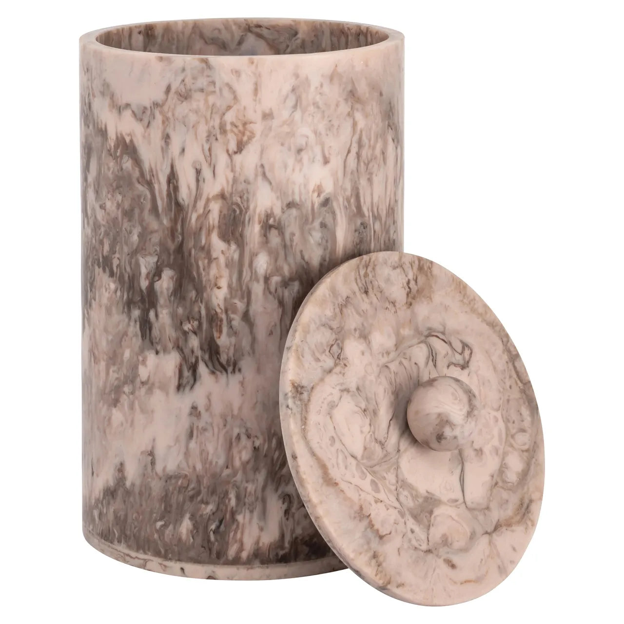 Richmond Interiors Rosaline Chocolate Brown Resin Storage Jar Small