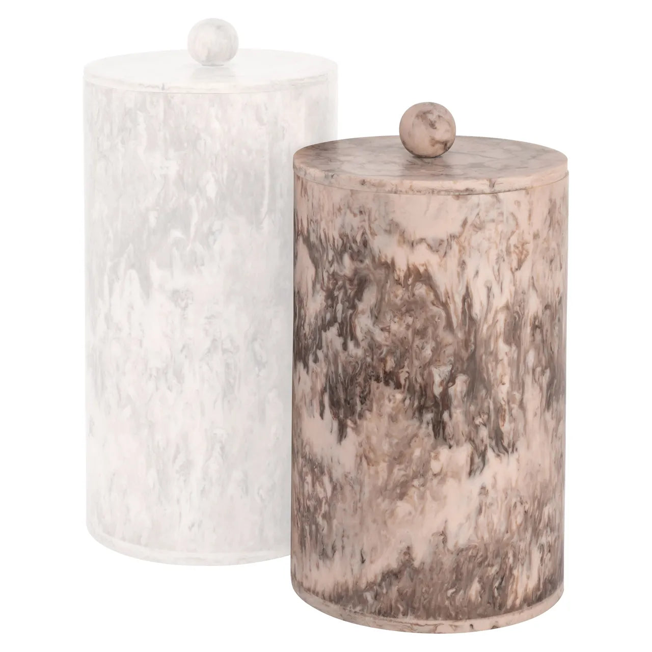 Richmond Interiors Rosaline Chocolate Brown Resin Storage Jar Small
