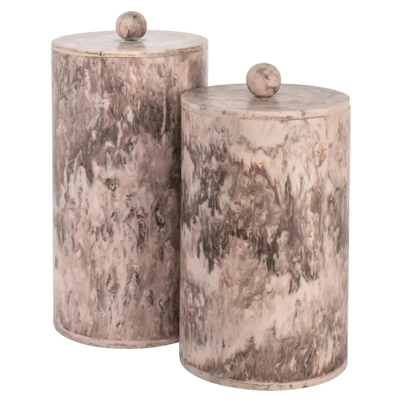 Richmond Interiors Rosaline Chocolate Brown Resin Storage Jar Small