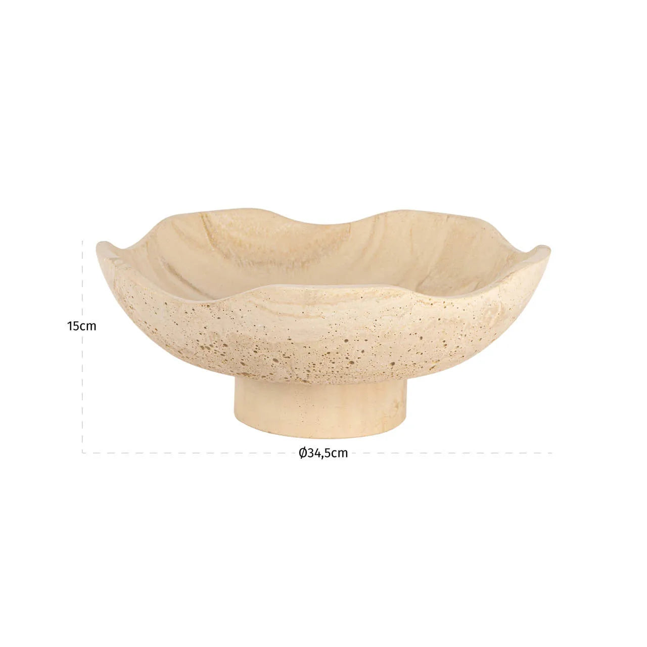 Richmond Interiors Meauve Beige Resin Bowl