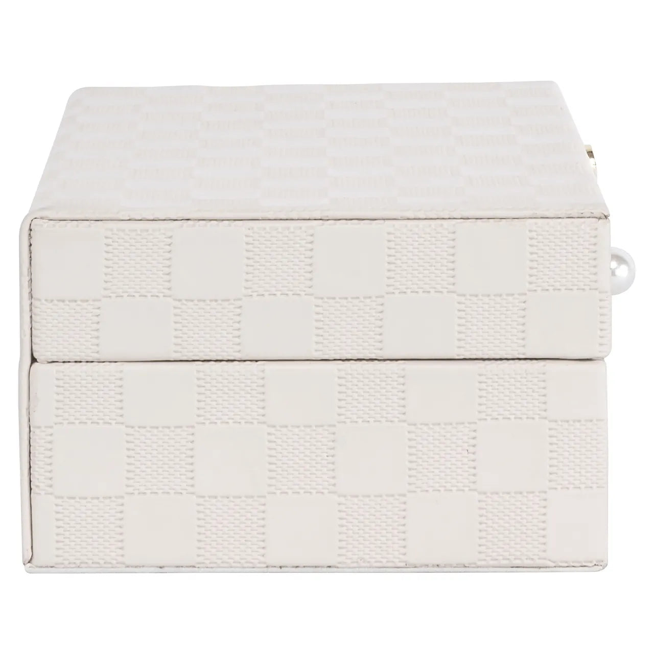 Richmond Interiors Bless Ivory Faux Leather Storage Box Small
