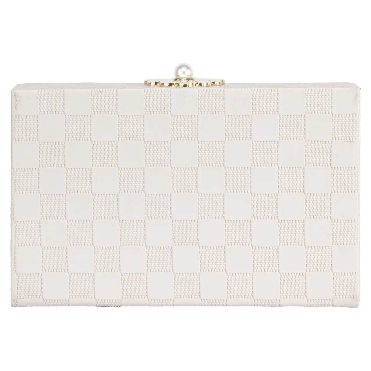 Richmond Interiors Bless Ivory Faux Leather Storage Box Small