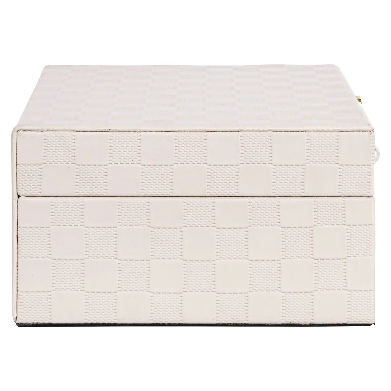 Richmond Interiors Bless Ivory Faux Leather Storage Box Large