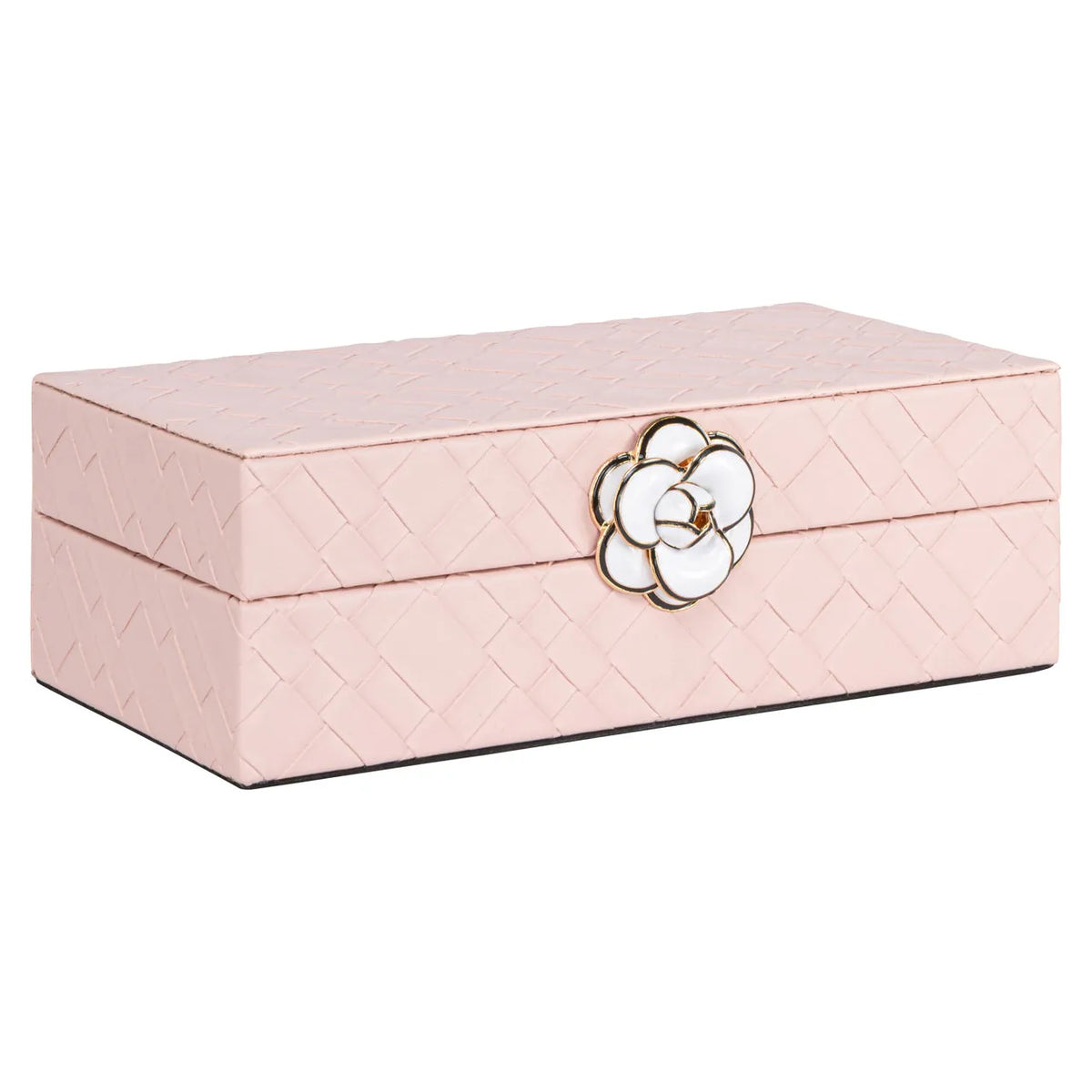 Richmond Interiors Lotte Pink Faux Leather Storage Box Small