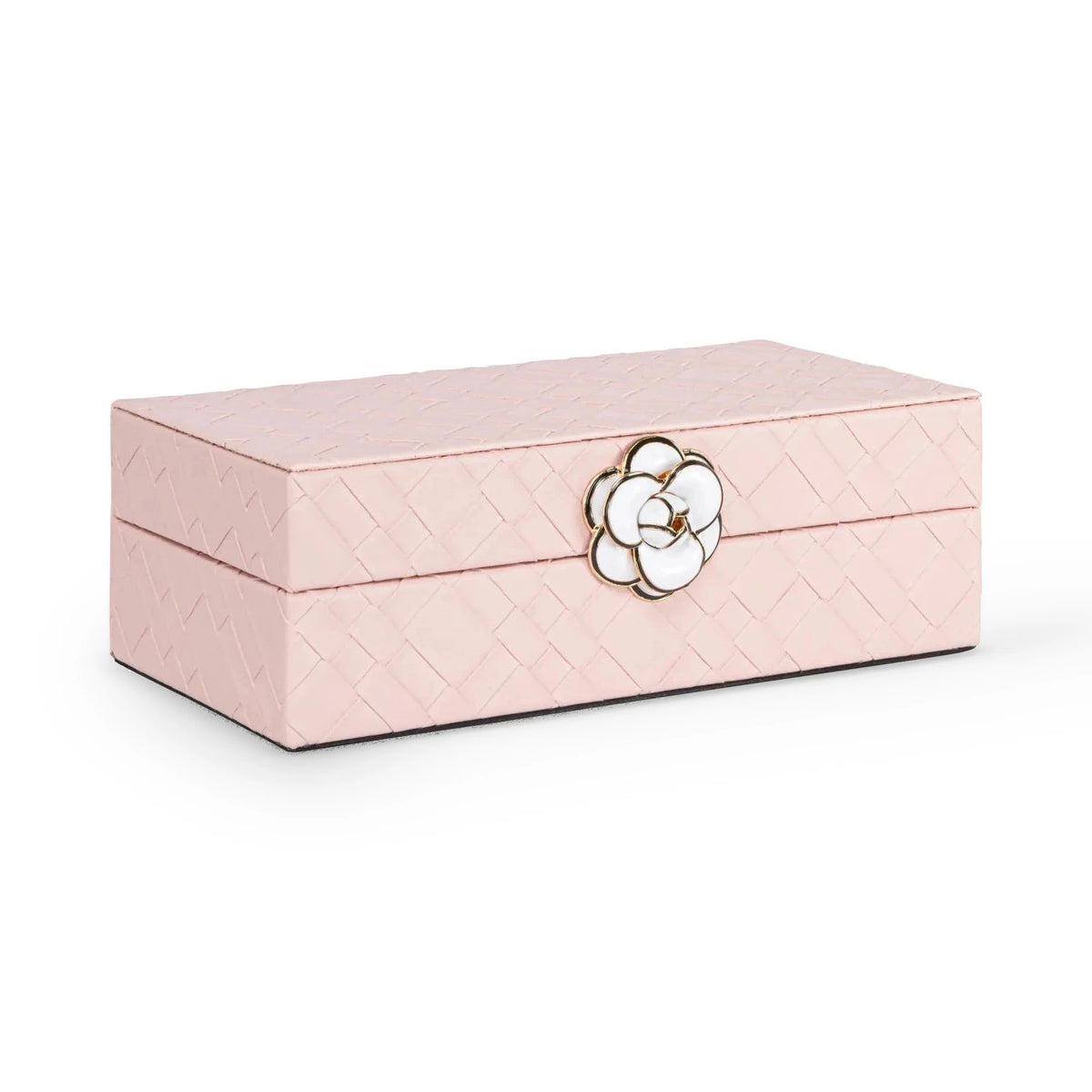 Richmond Interiors Lotte Pink Faux Leather Storage Box Small