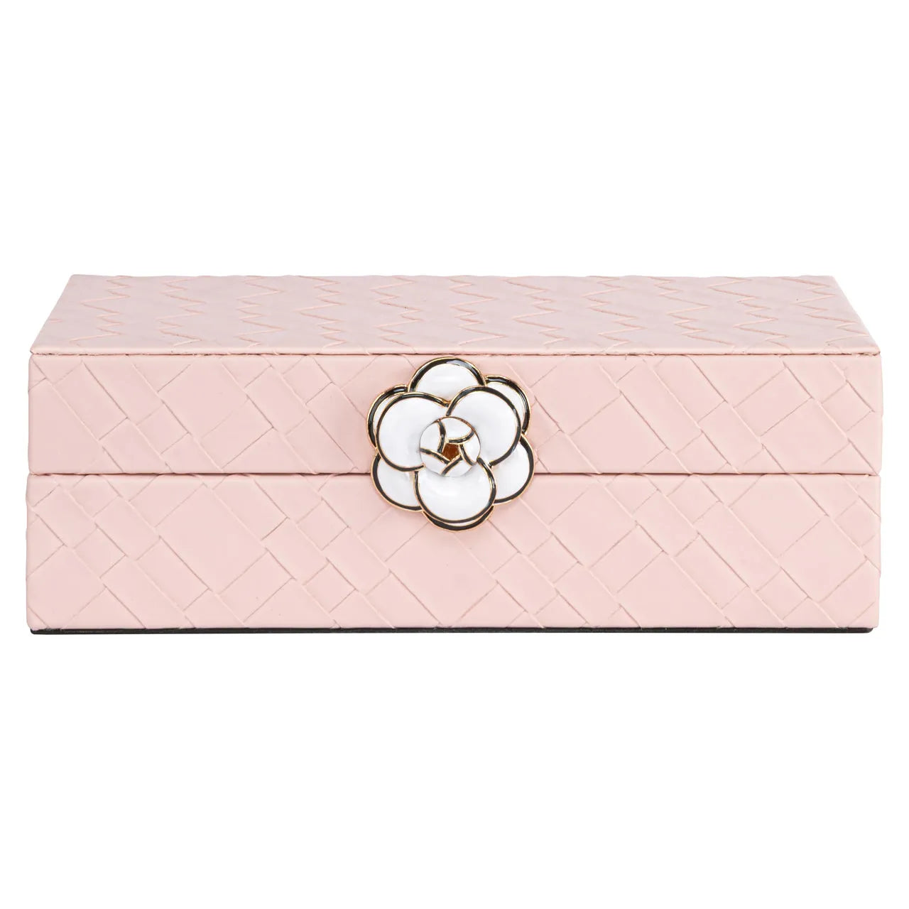 Richmond Interiors Lotte Pink Faux Leather Storage Box Small