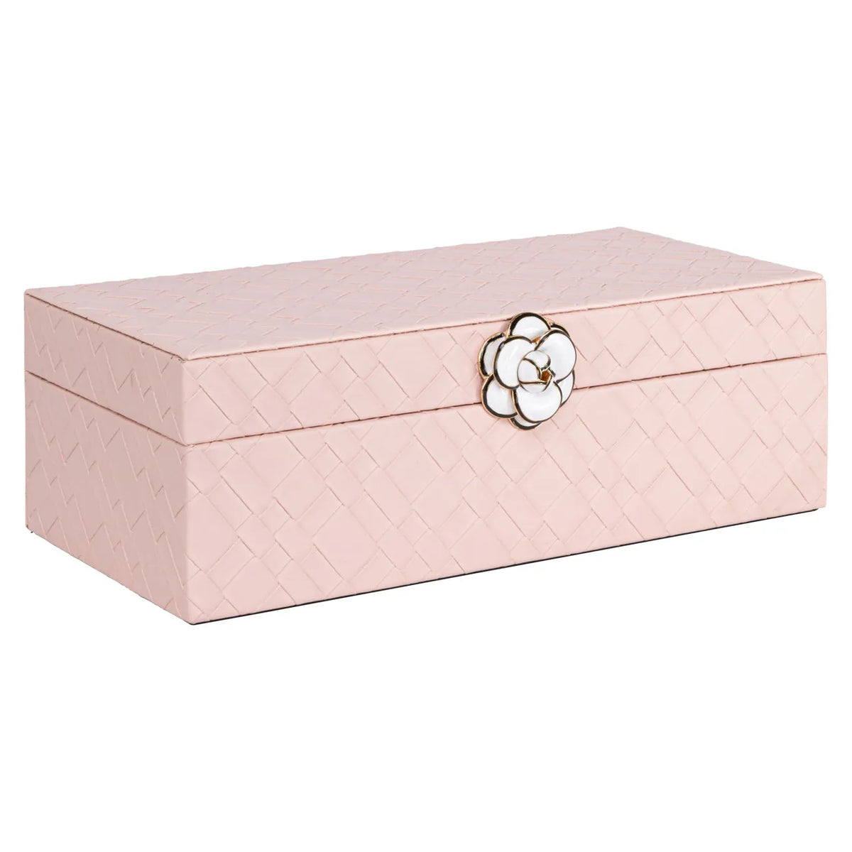 Richmond Interiors Lotte Pink Faux Leather Storage Box Large
