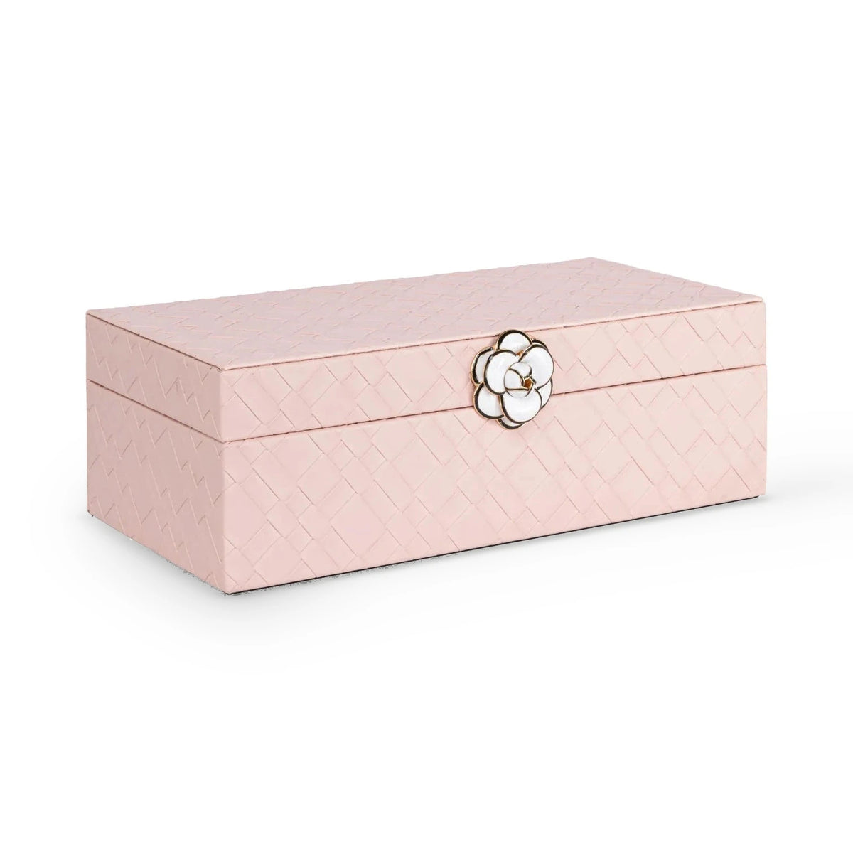 Richmond Interiors Lotte Pink Faux Leather Storage Box Large