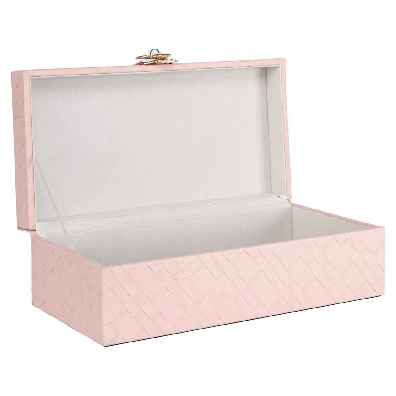 Richmond Interiors Lotte Pink Faux Leather Storage Box Large