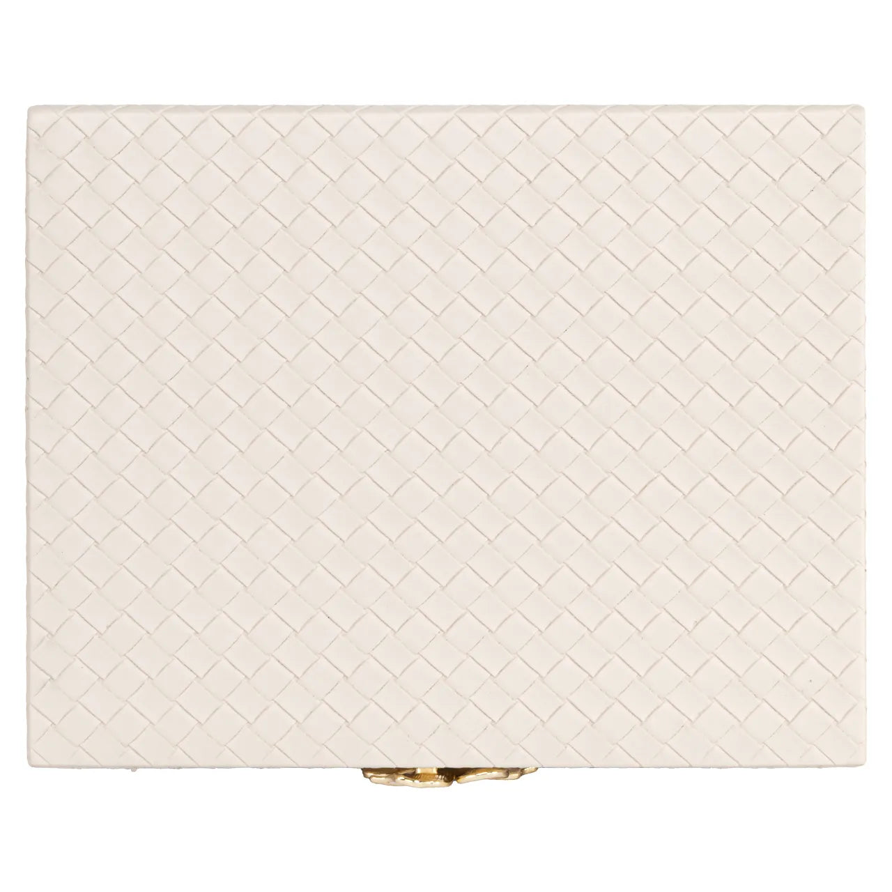 Richmond Interiors Lillie Ivory Faux Leather Storage Box Large
