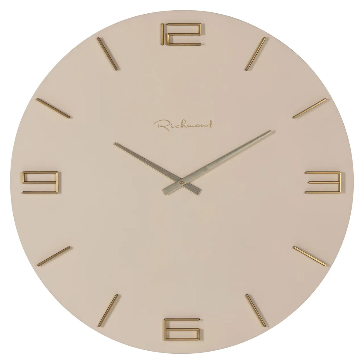Richmond Interiors Byram Tapioca Brass Wall Clock