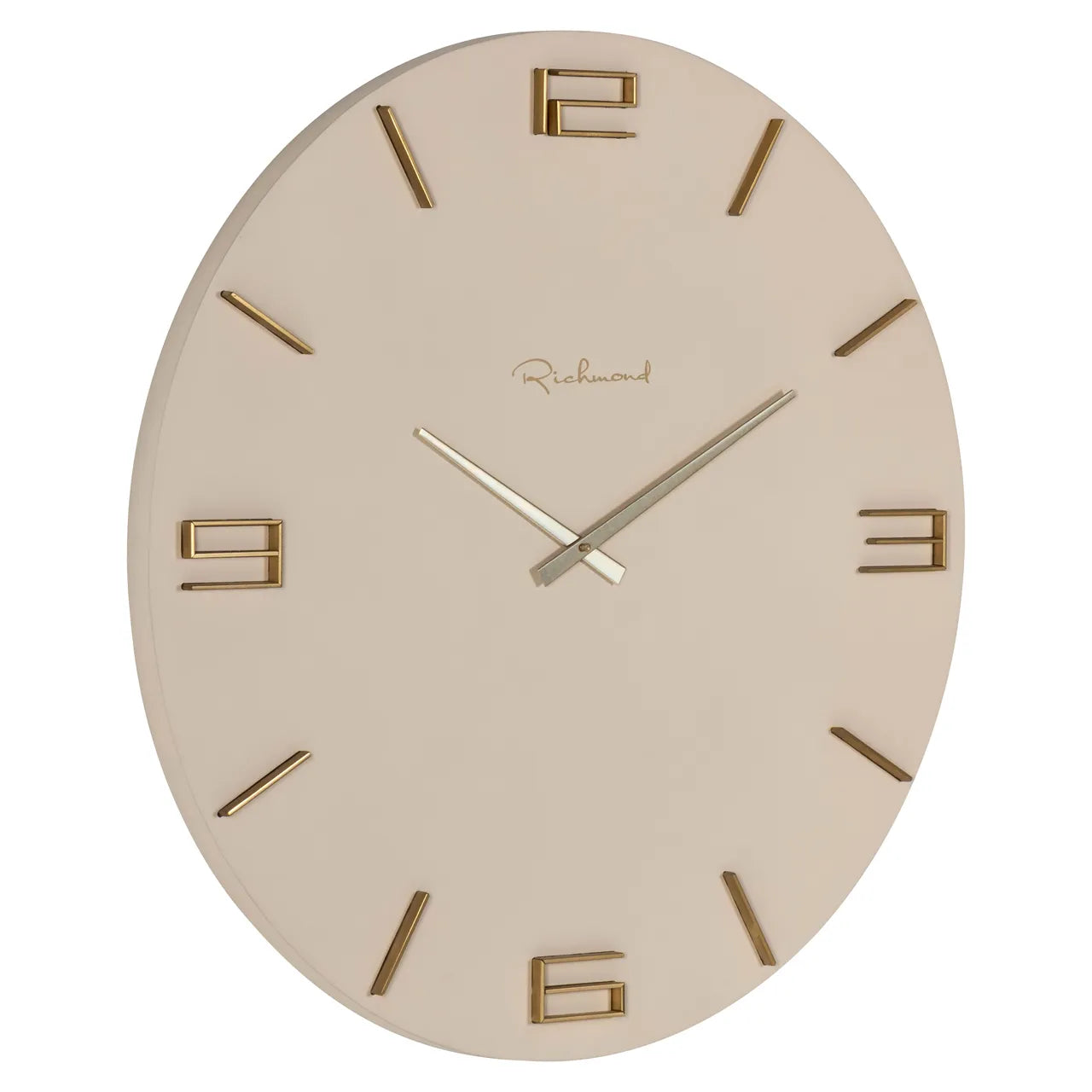 Richmond Interiors Byram Tapioca Brass Wall Clock