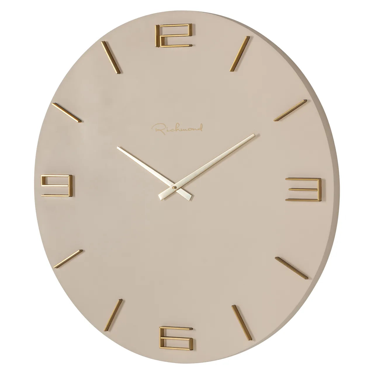 Richmond Interiors Byram Tapioca Brass Wall Clock