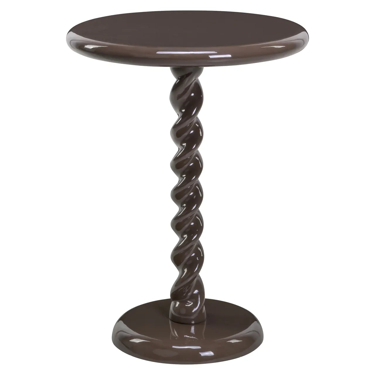 Richmond Interiors Caspian Chestnut Brown Resin Side Table