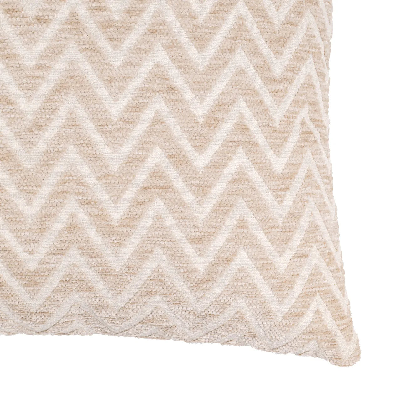 Richmond Interiors Cassy Beige Chevron Cushion
