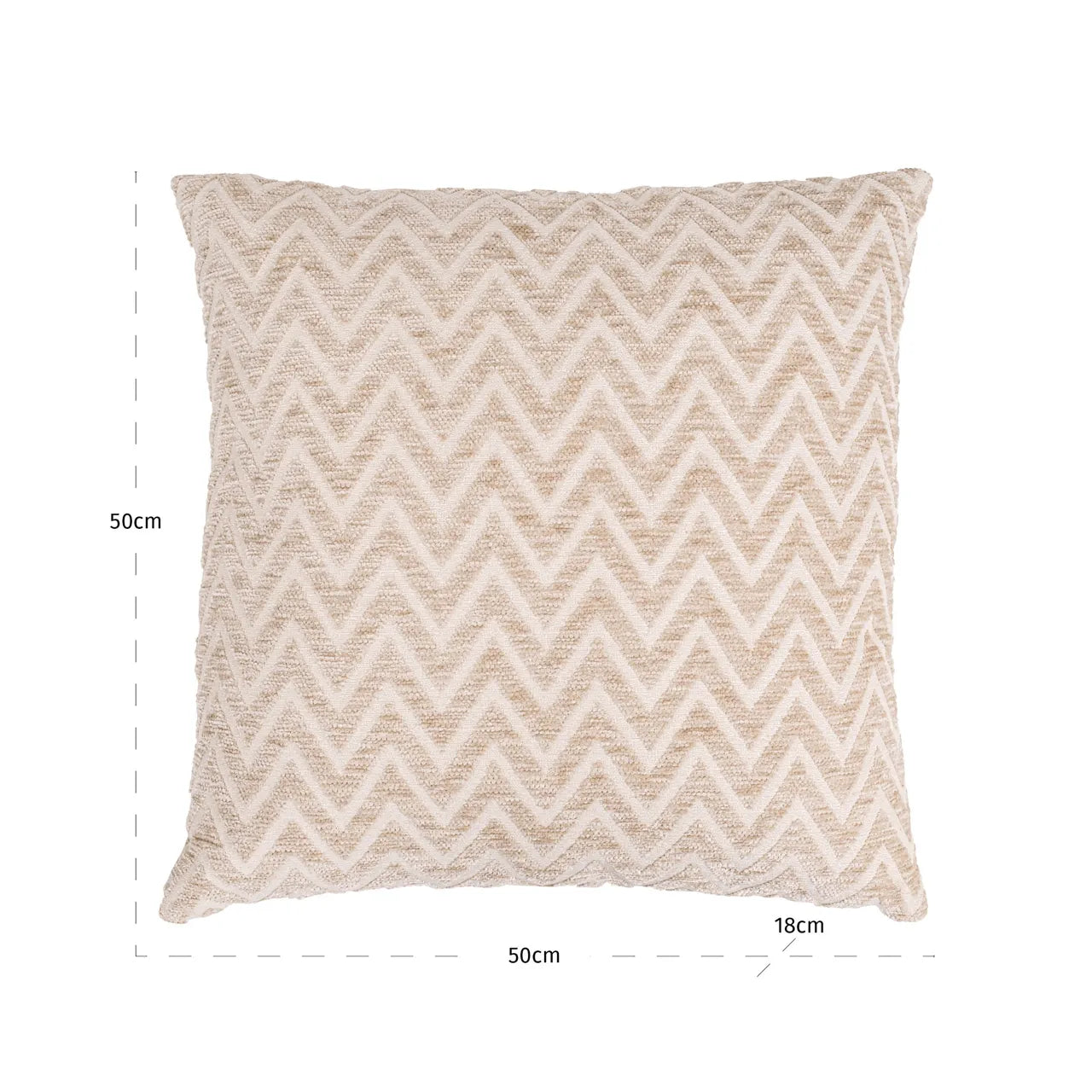 Richmond Interiors Cassy Beige Chevron Cushion