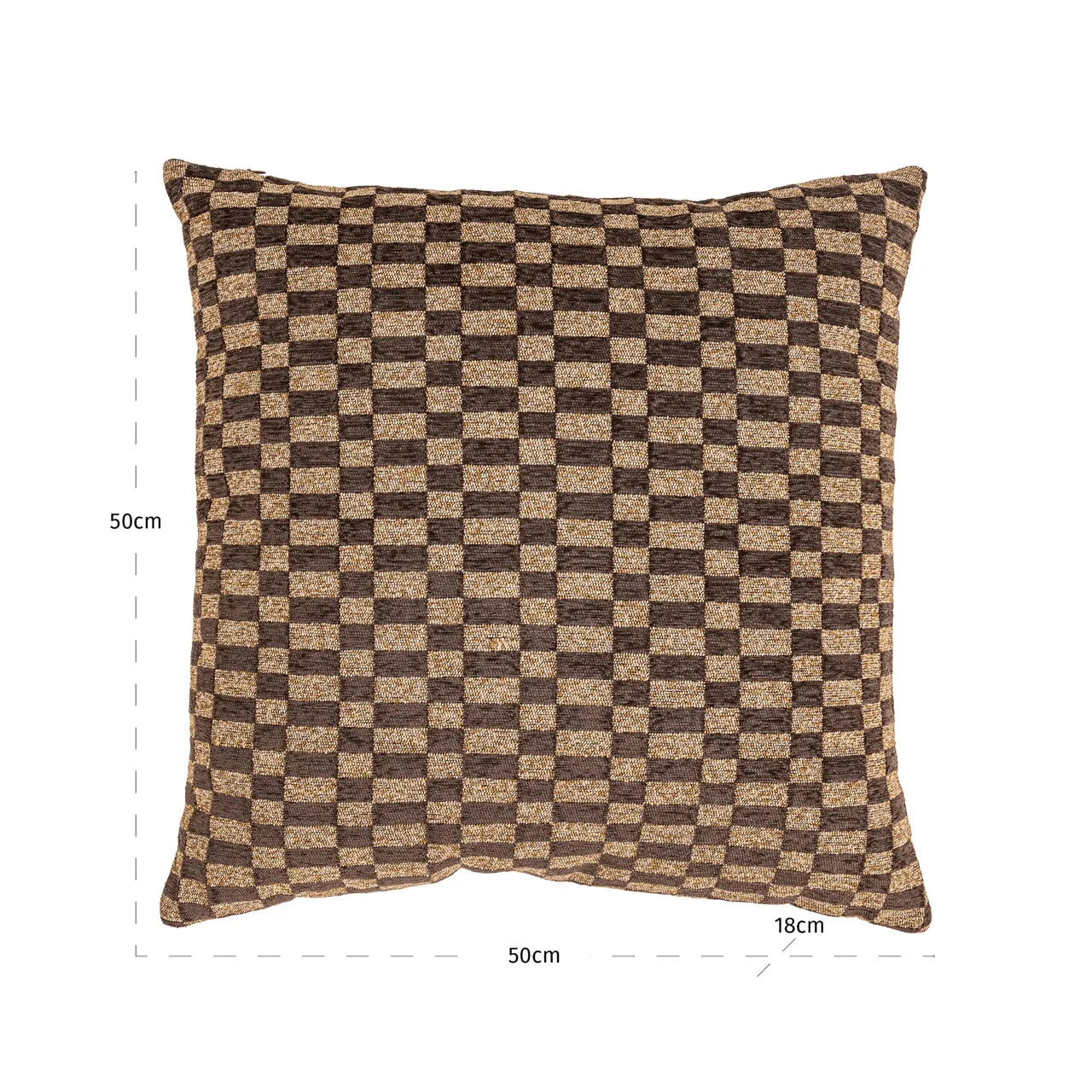 Richmond Interiors Remi Brown Rectilinear Cushion