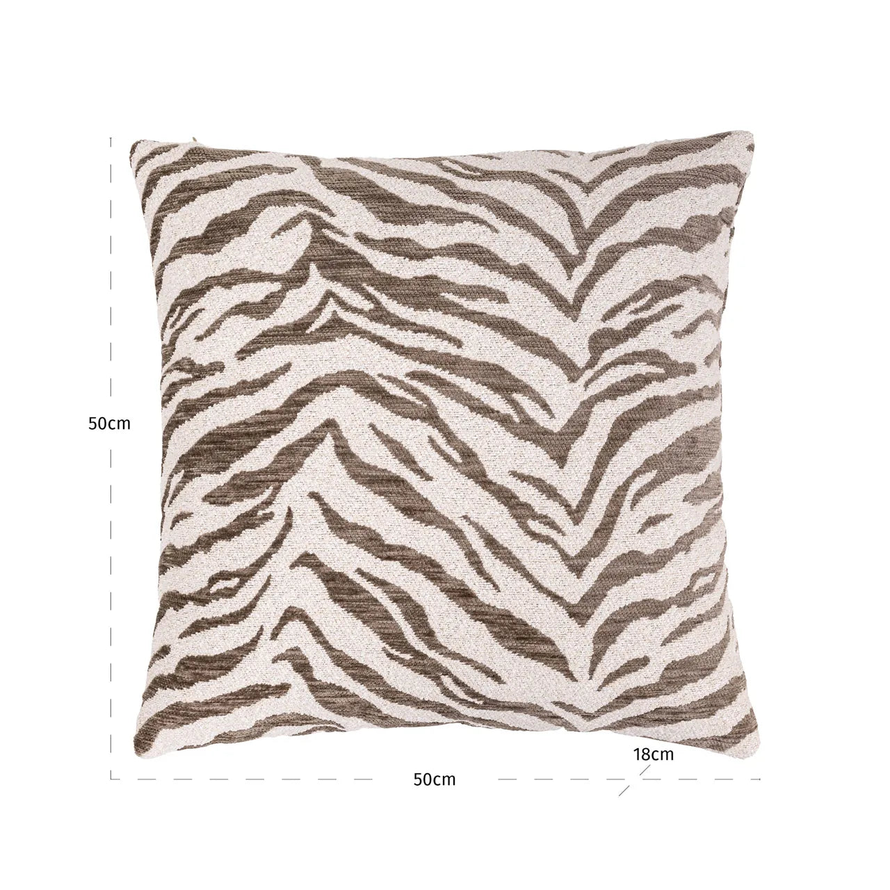 Richmond Interiors Tara Taupe Tiger Cushion