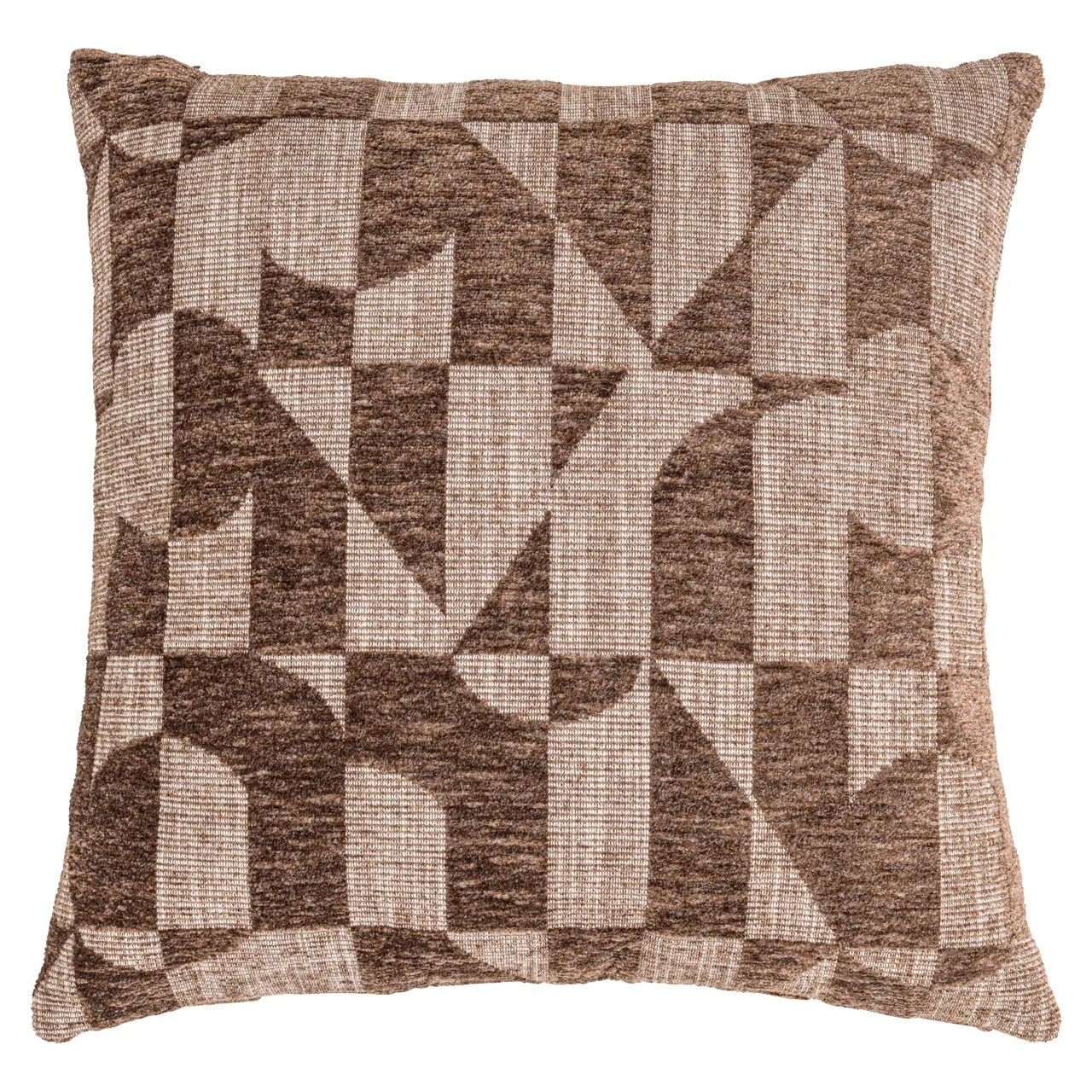 Richmond Interiors Aria Brown Geometric Cushion