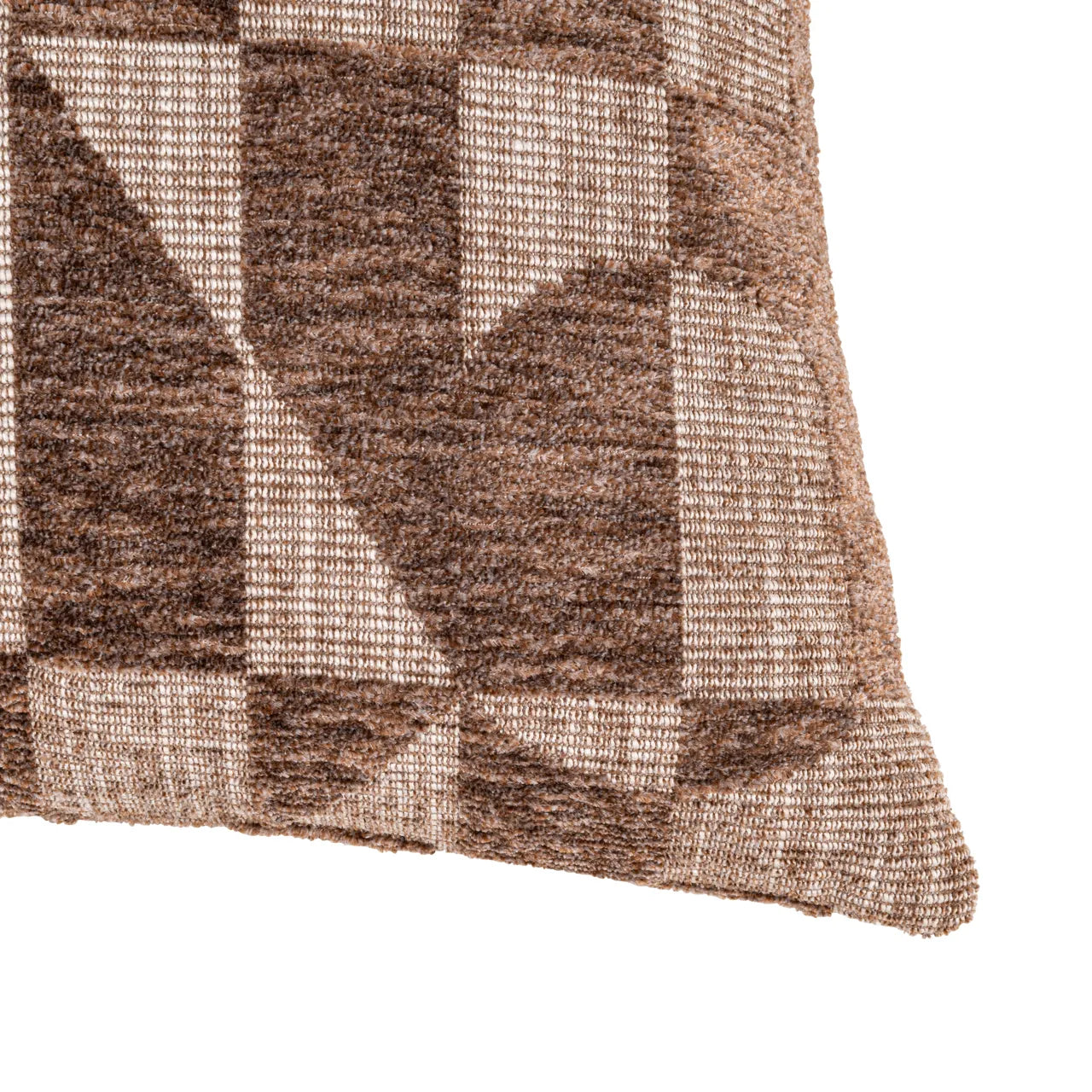 Richmond Interiors Aria Brown Geometric Cushion