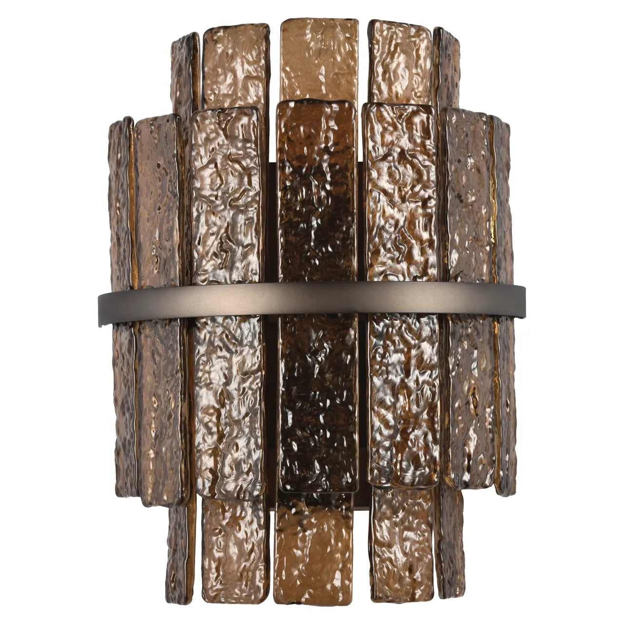 Richmond Interiors Lumy Brown Glass Wall Light