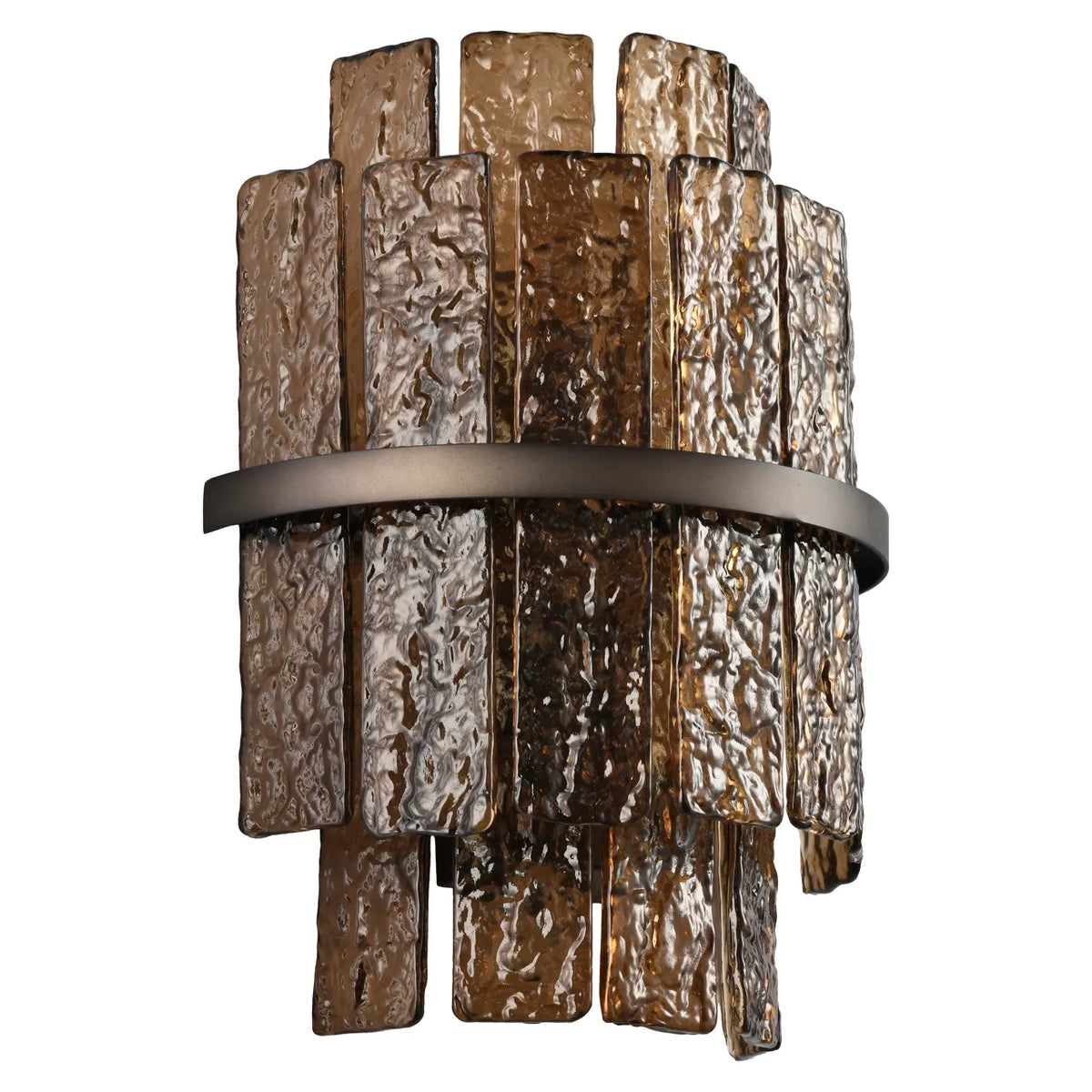 Richmond Interiors Lumy Brown Glass Wall Light