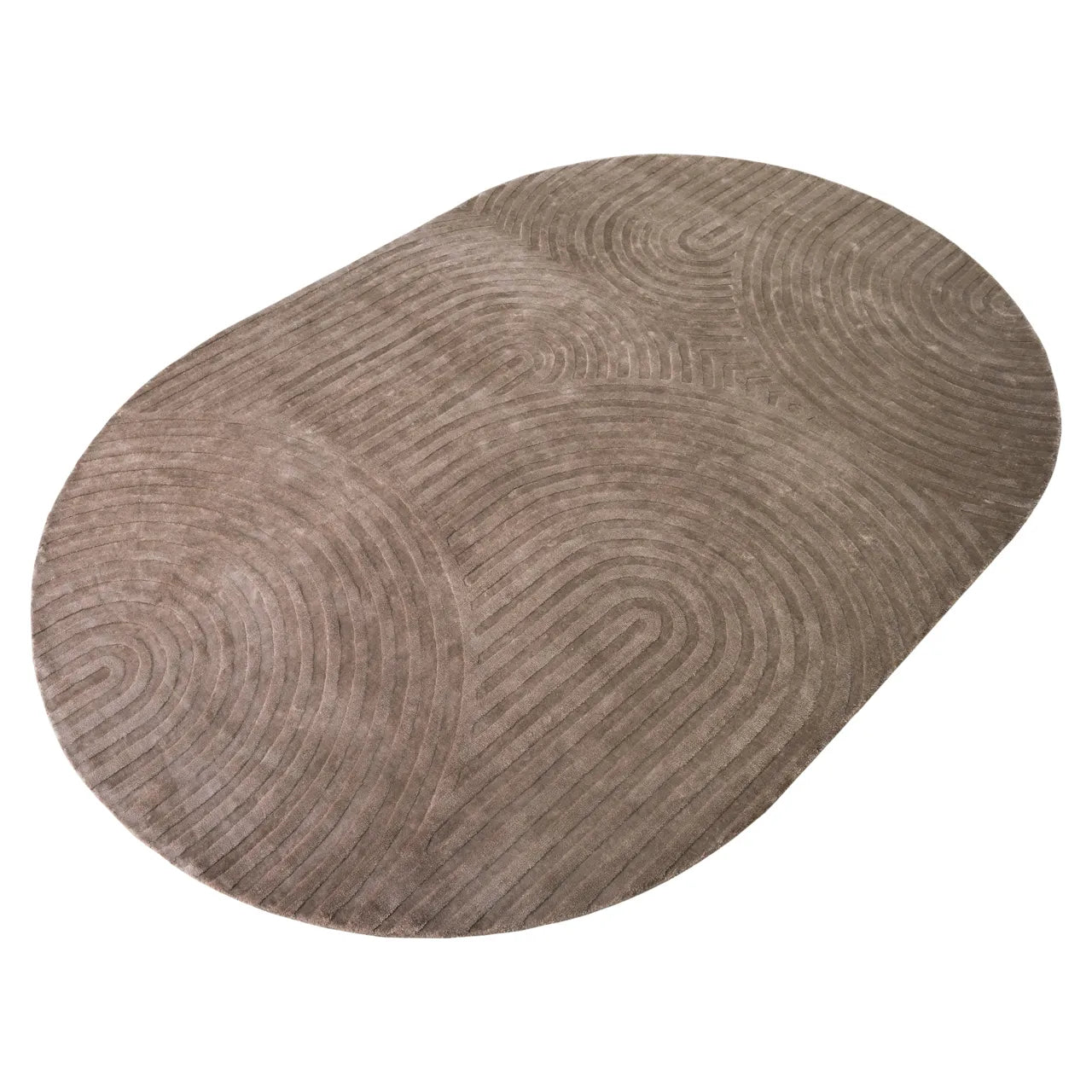 Richmond Interiors Bayon Taupe Viscose & Cotton Rug 200x300cm