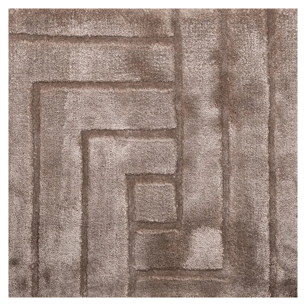 Richmond Interiors Bayon Taupe Viscose & Cotton Rug 200x300cm