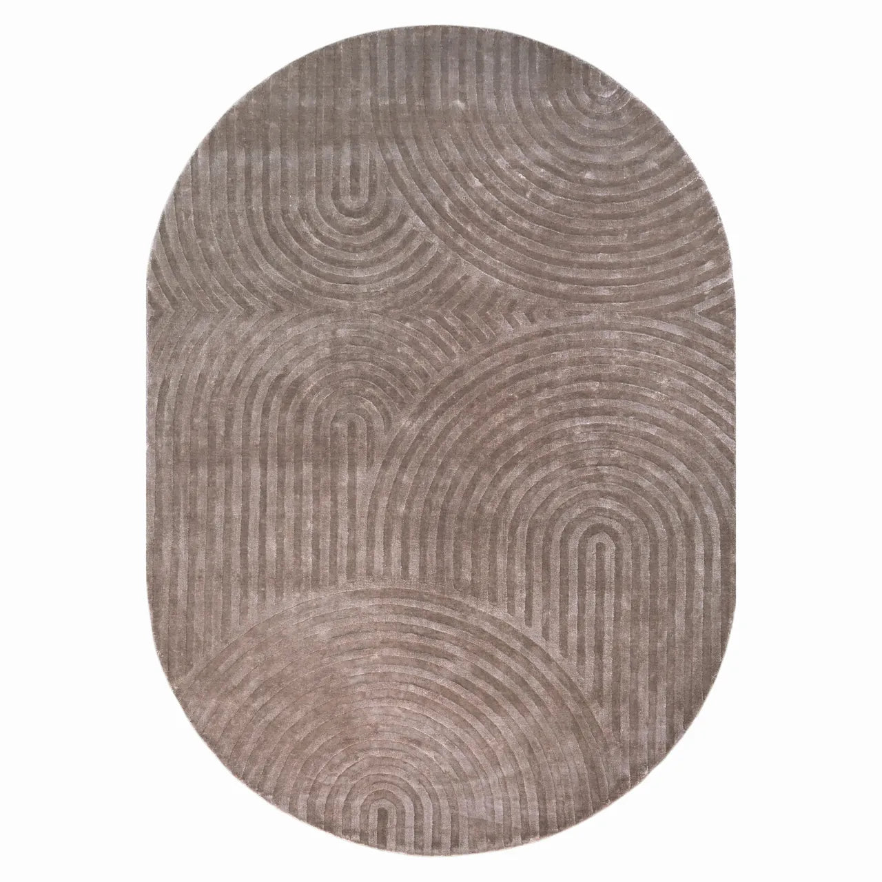 Richmond Interiors Bayon Taupe Viscose & Cotton Rug 200x300cm