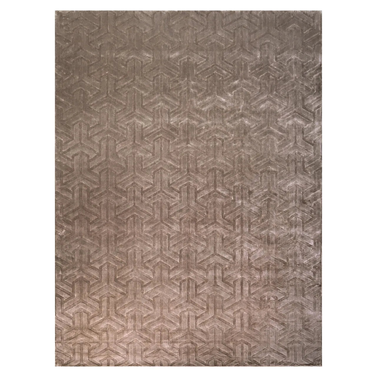 Richmond Interiors Arles Taupe Viscose & Cotton Rug 300x400cm