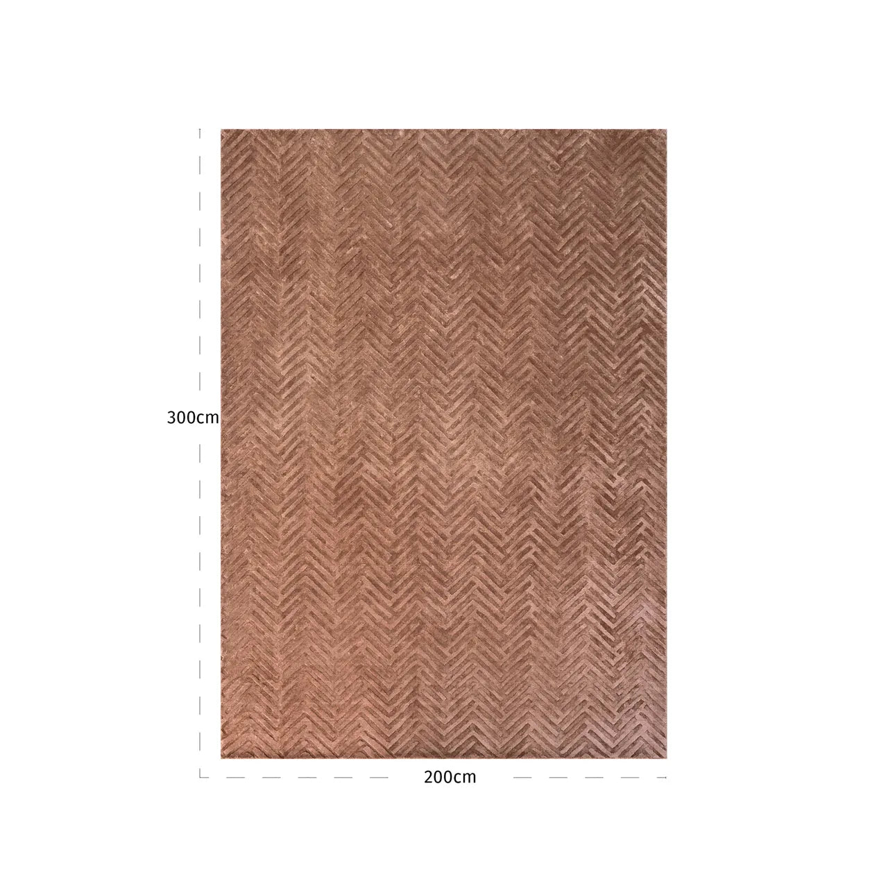 Richmond Interiors Velay Coffee Viscose & Cotton Rug 200x300cm