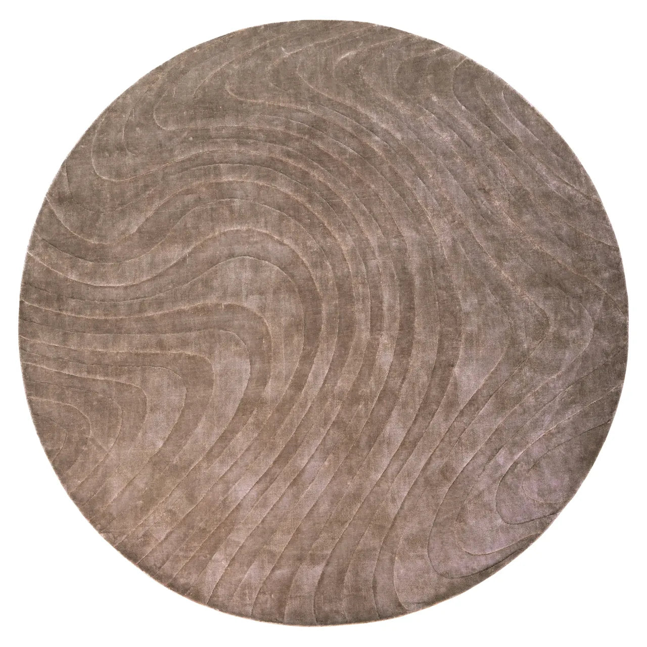 Richmond Interiors Fellion Taupe Viscose & Cotton Rug