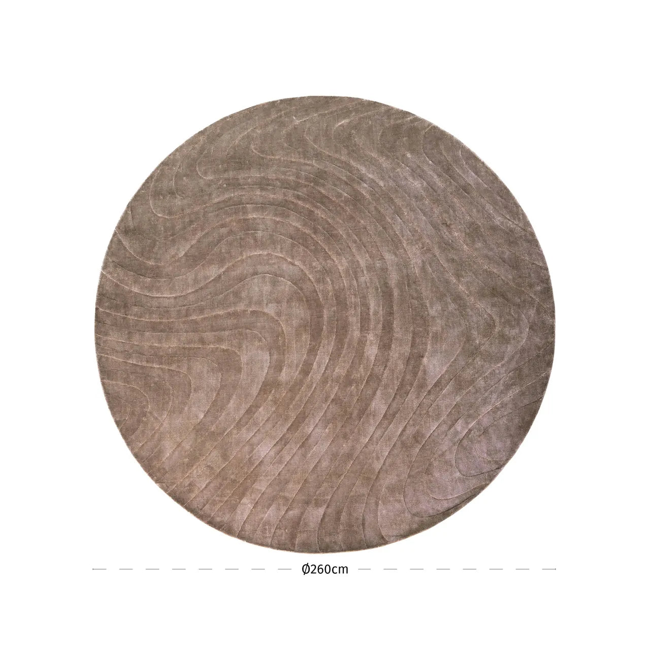 Richmond Interiors Fellion Taupe Viscose & Cotton Rug