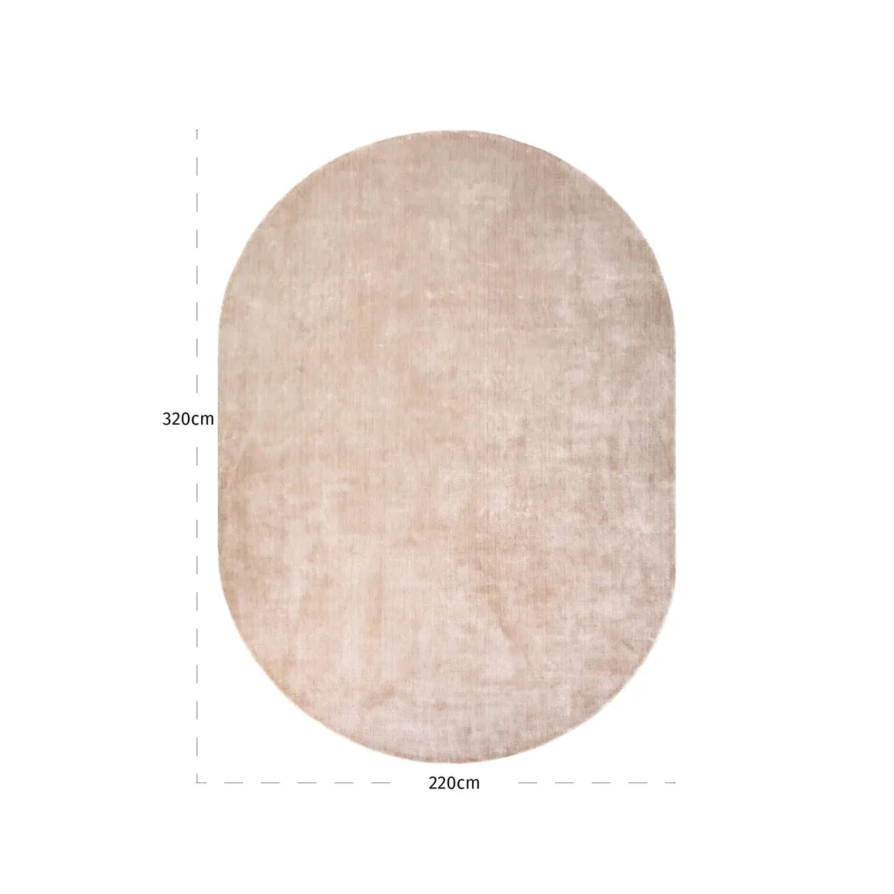 Richmond Interiors Millav Beige Viscose & Cotton Rug 220x320cm