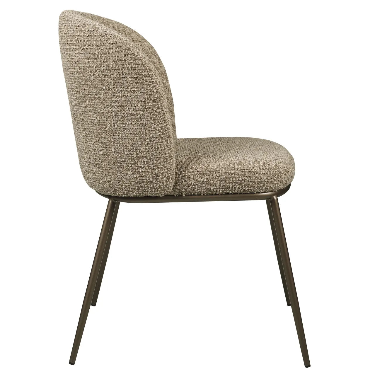 Richmond Interiors Set of 2 Elvi Mocca Chunky Dining Chairs